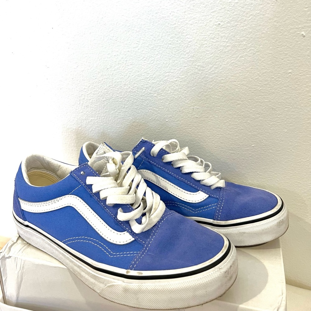 Vans Shoes Low Top Blue Vans Women 8